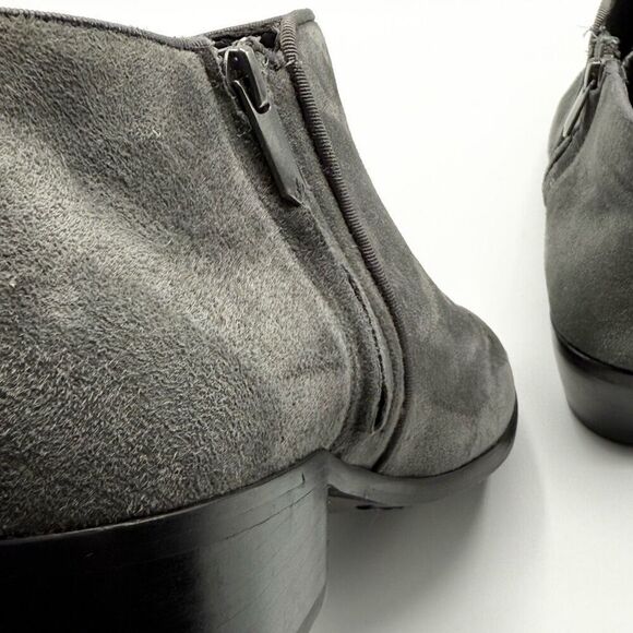 Sam Edelman Petty Gray Suede Side Zip Booties - Women’s US 8.5M / EU 38.5 - Picture 8 of 16